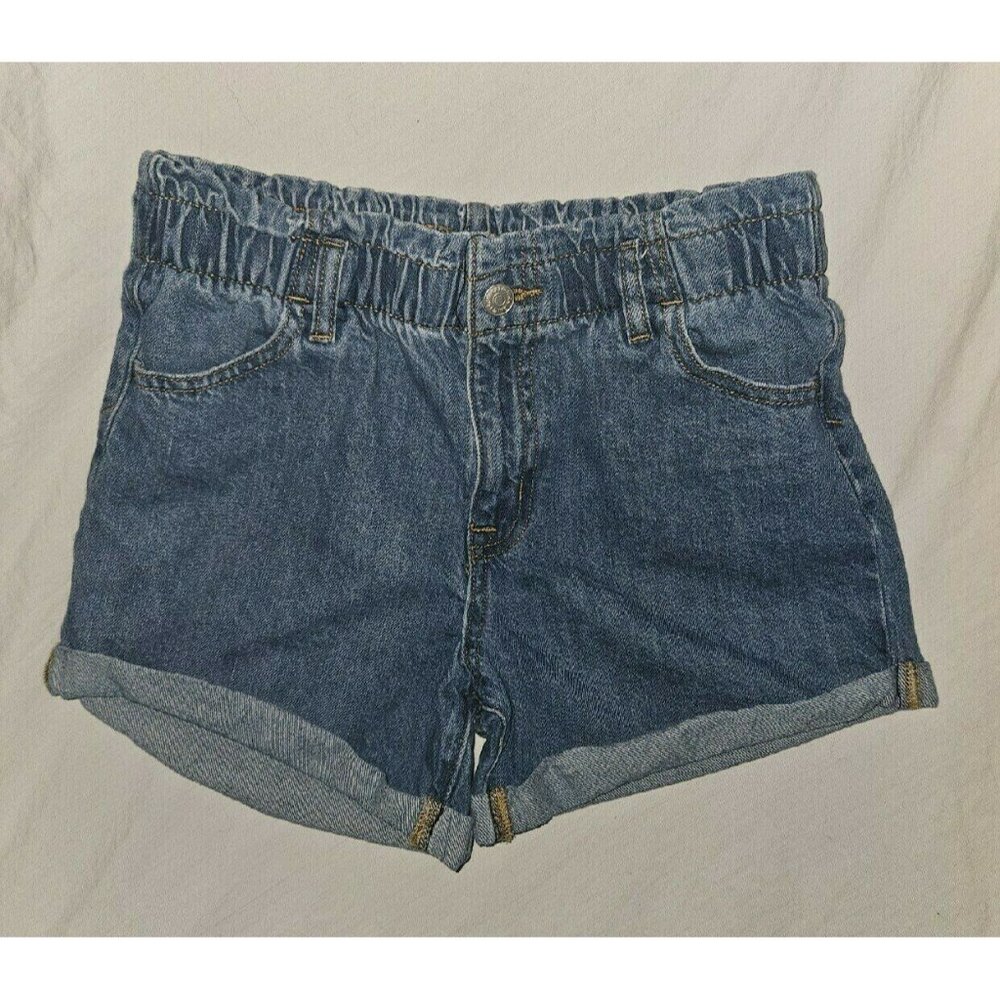 Cat And Jack Paperbag Waist Denim Shorts XL(14)